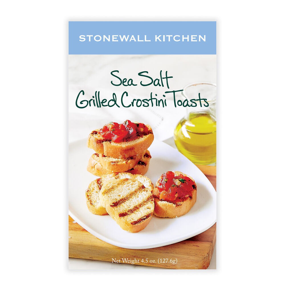 slide 1 of 1, Stonewall Kitchen Sea Salt Grilled Crostini Toasts, 4.5 oz