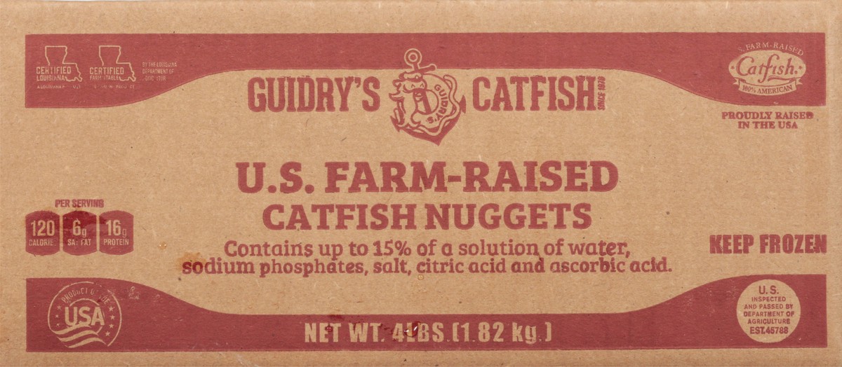 slide 8 of 14, Guidry's Nuggets Catfish 4 lb, 4 lb