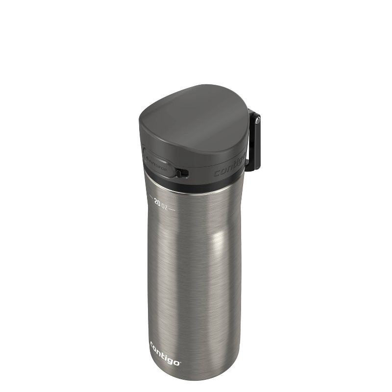 slide 2 of 5, Contigo Jackson Chill 2.0 20oz AutoPop Stainless Steel Water Bottle Silver: Insulated Reusable Kids Drinkware, 20 oz