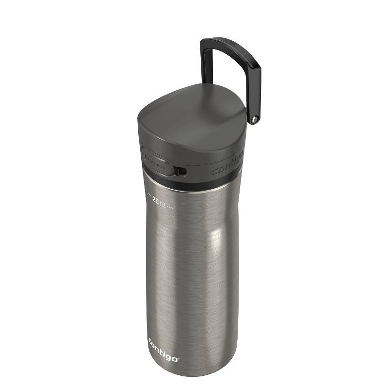 slide 4 of 5, Contigo Jackson Chill 2.0 20oz AutoPop Stainless Steel Water Bottle Silver: Insulated Reusable Kids Drinkware, 20 oz