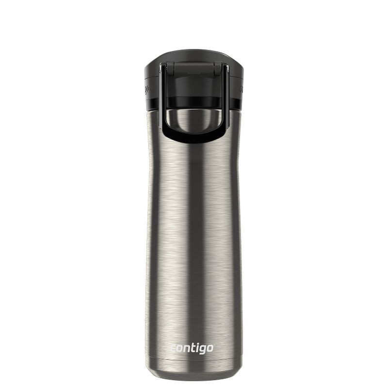 slide 5 of 5, Contigo Jackson Chill 2.0 20oz AutoPop Stainless Steel Water Bottle Silver: Insulated Reusable Kids Drinkware, 20 oz