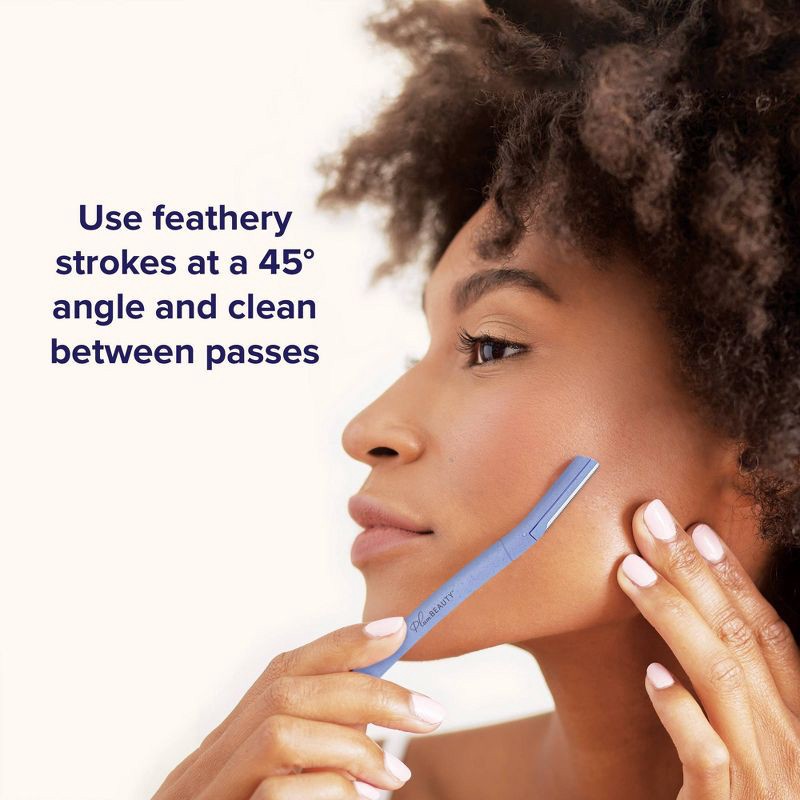 slide 6 of 6, Plum Beauty Facial Shaping Razors - 3ct, 3 ct