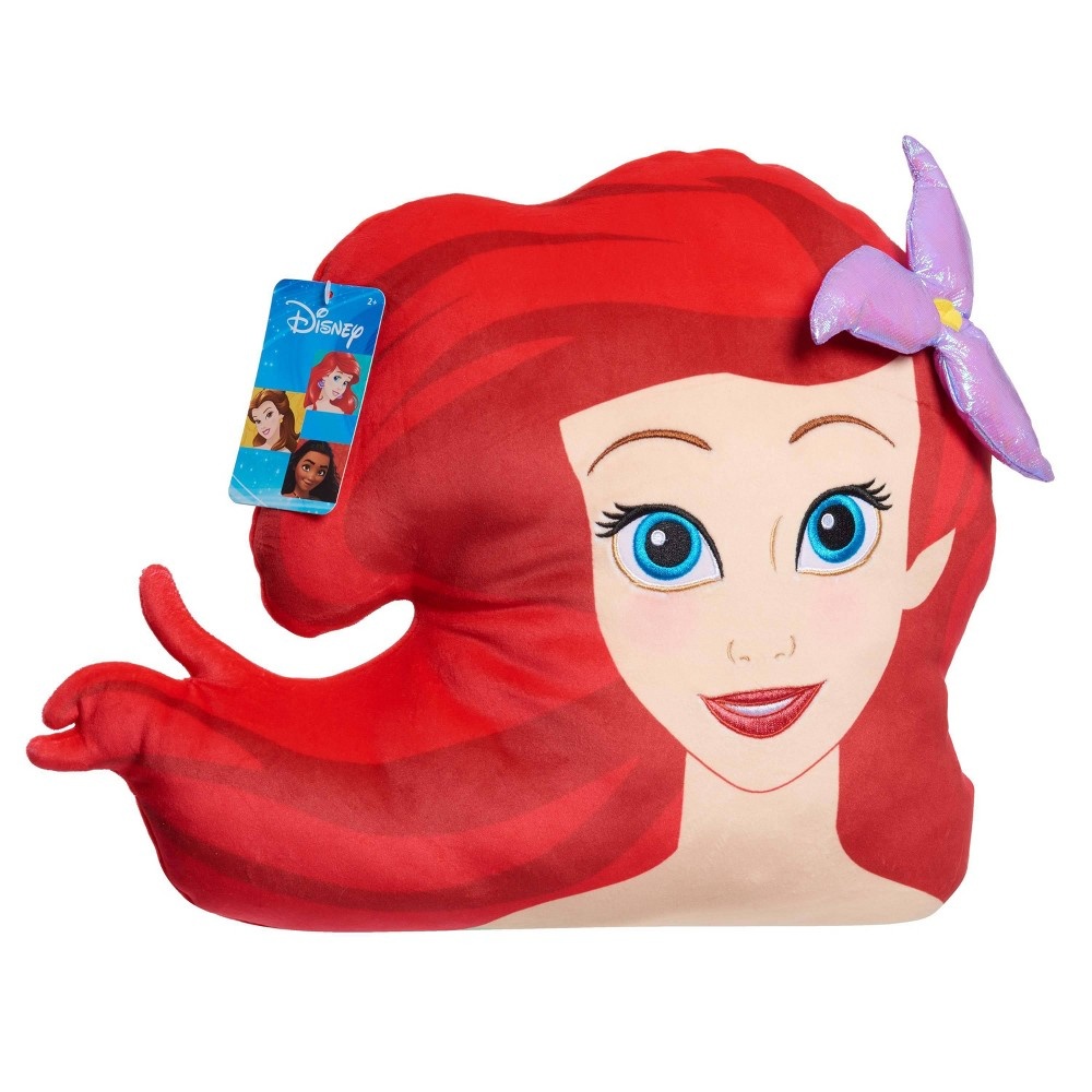 slide 2 of 7, Disney The Little Mermaid Ariel Character Head Plush, 1 ct