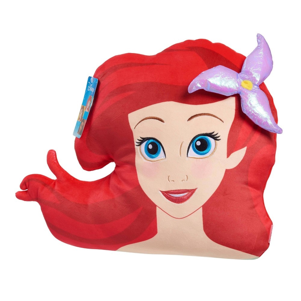 slide 3 of 7, Disney The Little Mermaid Ariel Character Head Plush, 1 ct