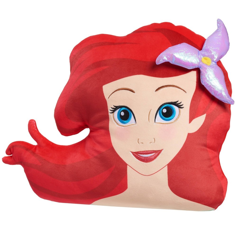 slide 4 of 7, Disney The Little Mermaid Ariel Character Head Plush, 1 ct