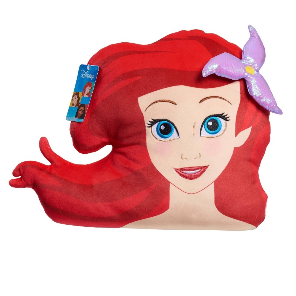 slide 7 of 7, Disney The Little Mermaid Ariel Character Head Plush, 1 ct