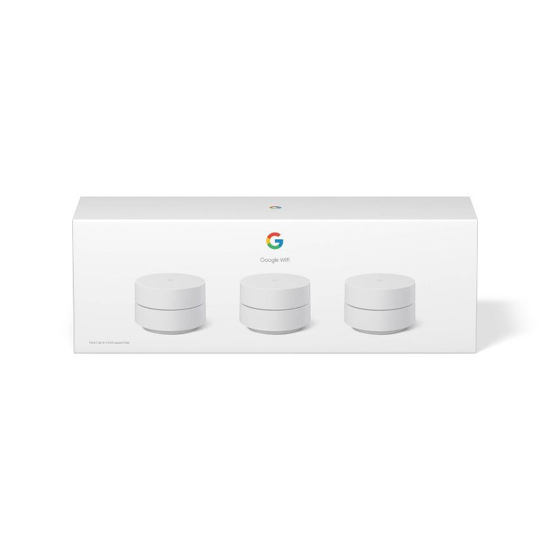 slide 7 of 7, Google Wifi Mesh Router - 3pk, 3 ct