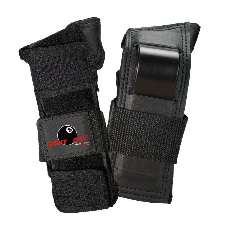 slide 4 of 5, Eight Ball 14+ Pad Set 3pk - Black: Elbow, Knee, Wrist Protection for Cycling, 3 ct