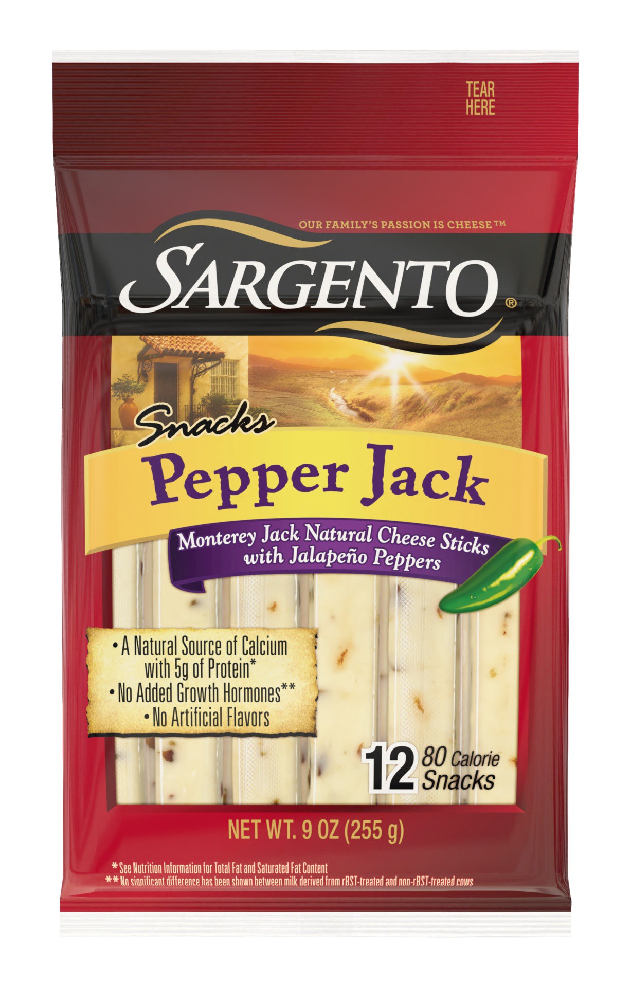 slide 1 of 5, Sargento Pepper Jack Stick Cheese, 12 ct