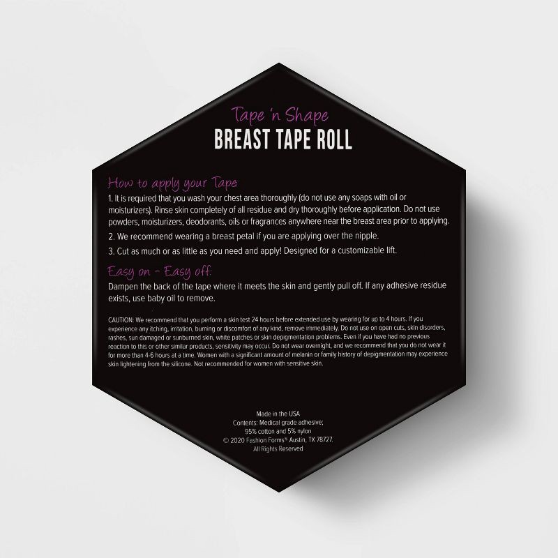 slide 3 of 3, Fashion Forms Women's Tape It Your Way Breast Tape - One Size Fits Most: Adhesive Undergarment Covers, 1 ct