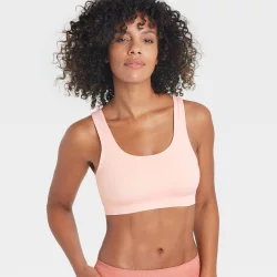 Target/ Auden Pink Bralette/Sports Bra -soft, - Depop