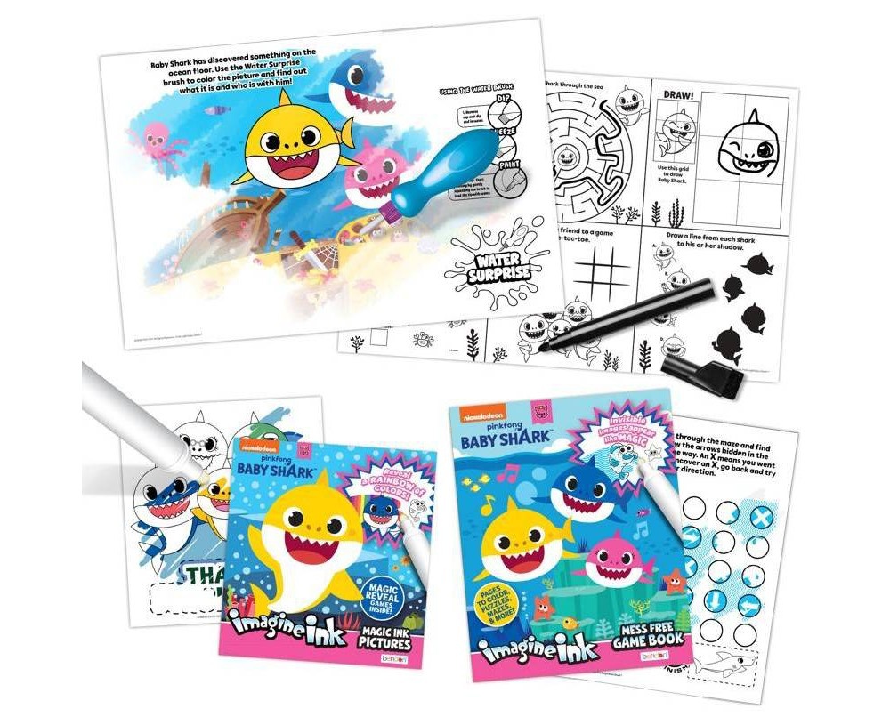 slide 2 of 3, Bendon Baby Shark 4-in-1 Activity Kit, 1 ct