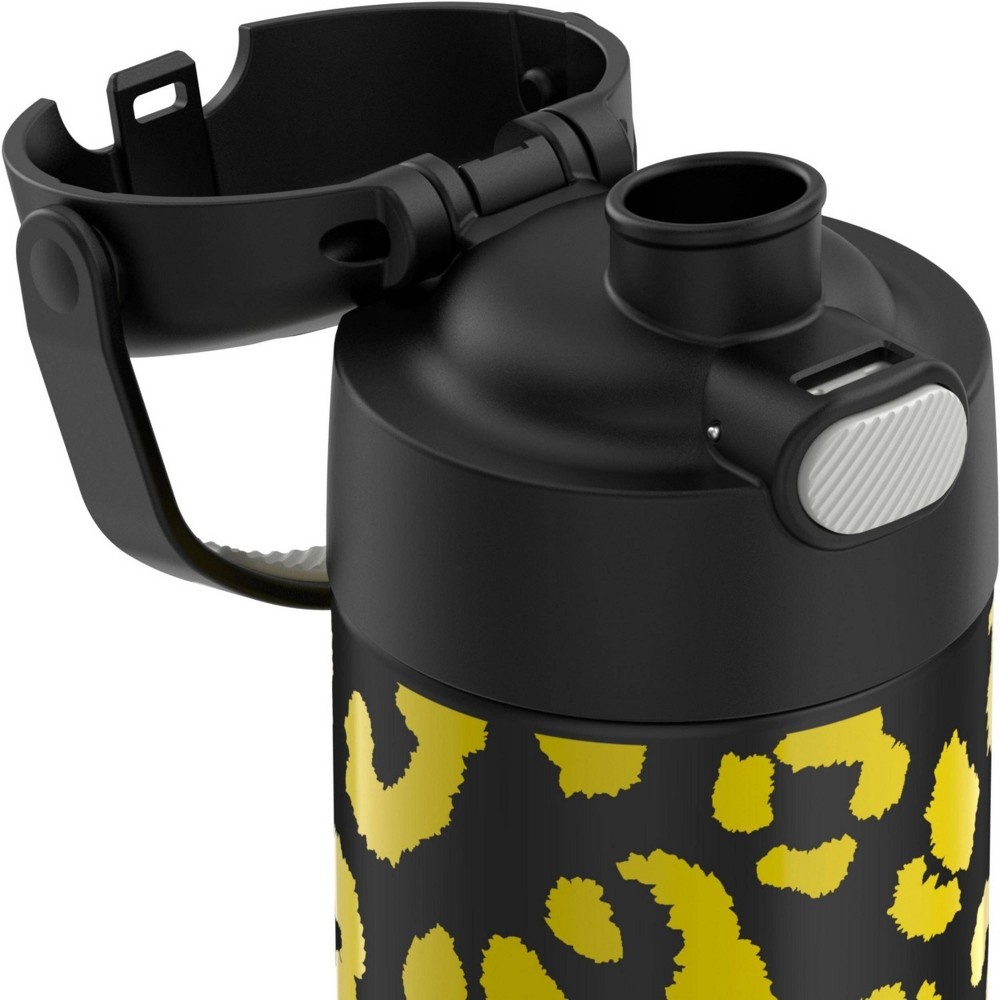 New Thermos 16oz Kids Funtainer Insulated Water Bottle Handle Yellow  Leopard