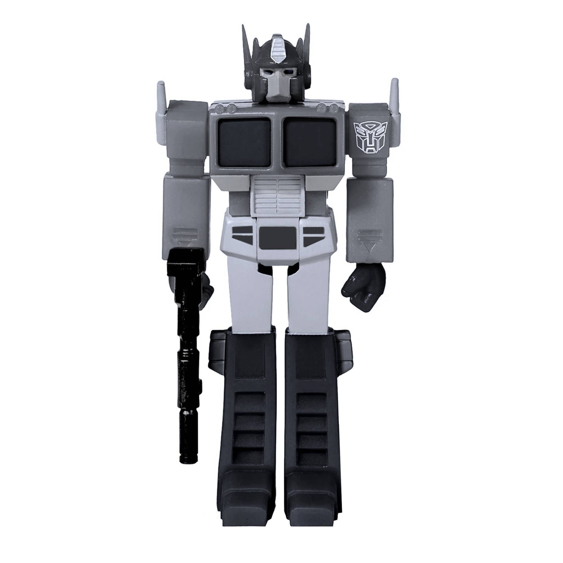 slide 1 of 3, Hasbro Super7 Transformers Optimus Prime Figure - Exclusive Black & White, 1 ct