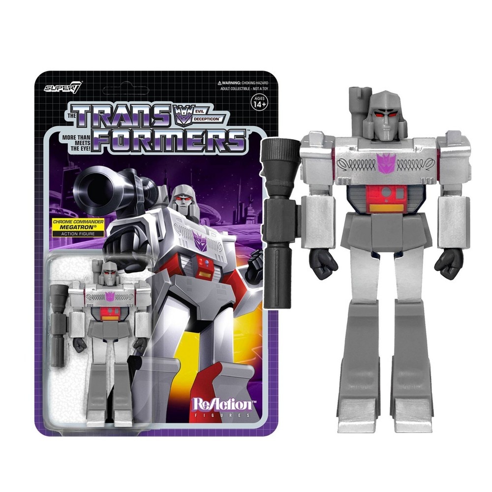 slide 2 of 3, Hasbro Super7 Transformers Megatron Figure - Exclusive Gray, 1 ct