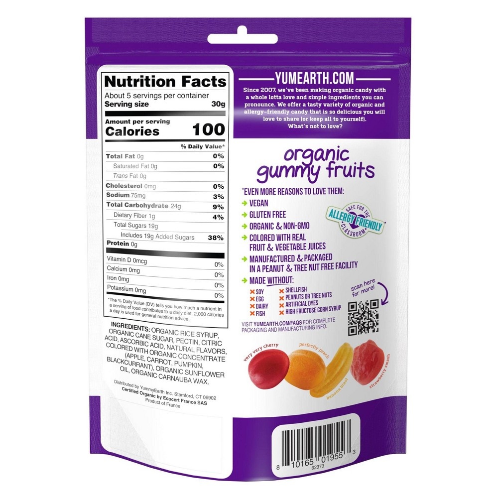 slide 2 of 3, YumEarth Organic Gummy Fruits - 5oz, 5 oz