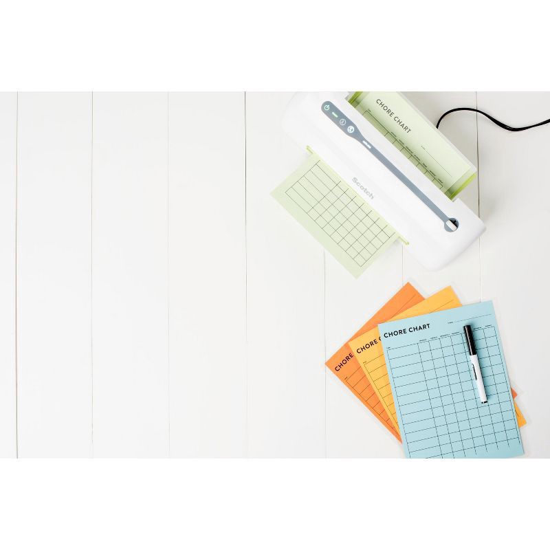 slide 13 of 13, Scotch 150ct Thermal Pouches Letter Size 3mm: Laminating Film Supplies for Laminator, 11.5" x 9" Sheets, 150 ct