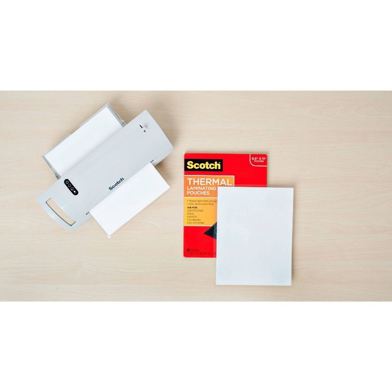 slide 6 of 12, Scotch 20ct Dry Erase Thermal Laminating Sheets: Laminating Supplies for Cardstock & Pouches, 11.5" x 9", 20 ct