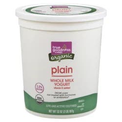 True Goodness Organic Whole Milk Plain Yogurt
