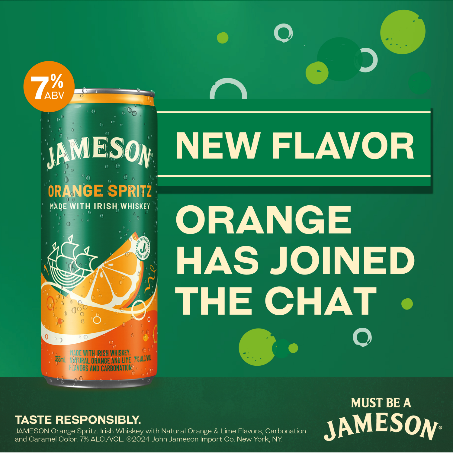 slide 5 of 8, Jameson Orange Spritz Cocktail 4 - 355 ml Cans, 4 ct; 355 ml