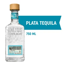 Altos Plata Tequila Bottle
