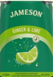 Jameson Ginger & Lime Irish Whiskey 4 - 12 fl oz Cans