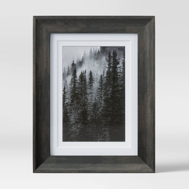 slide 3 of 4, 4" x 6" Double Matted Table Frame Dark Brown - Threshold™, 1 ct