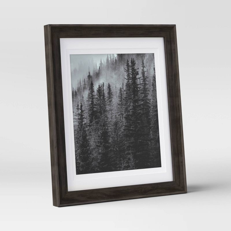 slide 1 of 4, 8" x 10" Double Matted Table Frame Dark Brown - Threshold™: Traditional Style, Wall/Tabletop Display, 1 ct