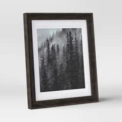 8" x 10" Double Matted Table Frame Dark Brown - Threshold™: Traditional Style, Wall/Tabletop Display