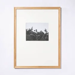 Threshold designed w/Studio McGee 18" x 24" Matted to 8" x 10" Gallery Frame Natural Wood - Threshold™ designed with Studio McGee: Beveled Acid-Free Mat