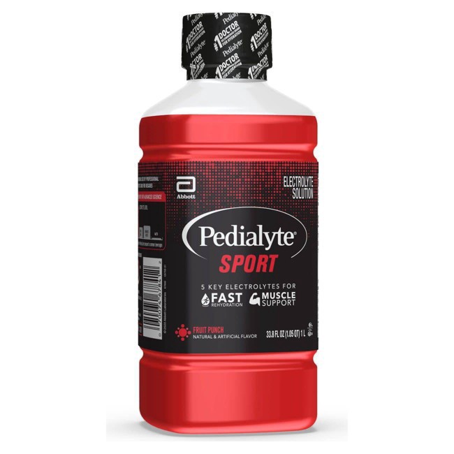 Pedialyte Sport Ready-to-Drink Electrolyte Solution Fruit Punch 33.8 fl ...