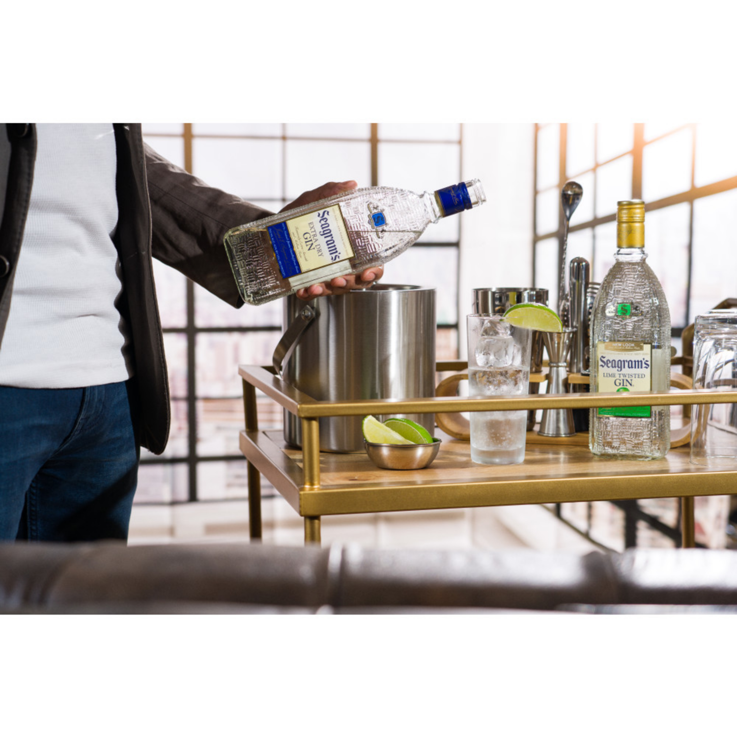 slide 7 of 7, Seagram's Extra Dry Gin Traveler, 750 ml