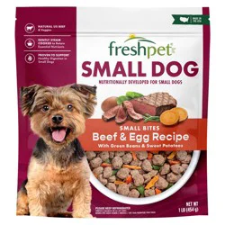 Freshpet Select Small Dog Beef Roasted Meals Wet Dog Food - 1lb: Grain-Free, Ready To Eat, Skin And Coat Health