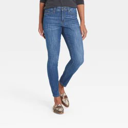 Women's Mid-Rise Skinny Jeans - Universal Thread Blue Mist 14