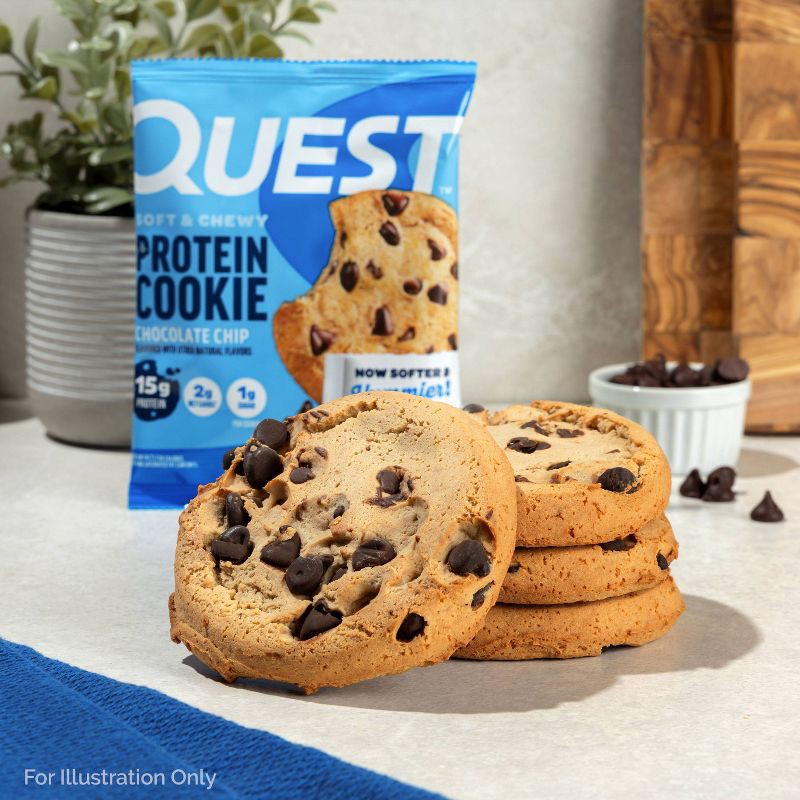 slide 5 of 8, Quest Nutrition 15g Protein Cookie - Chocolate Chip Cookie - 8ct, 15 gram, 8 ct