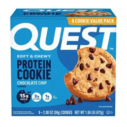 Quest Nutrition 15g Protein Cookie - Chocolate Chip Cookie - 8ct