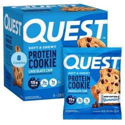 Quest Nutrition 15g Protein Cookie - Chocolate Chip Cookie - 8ct