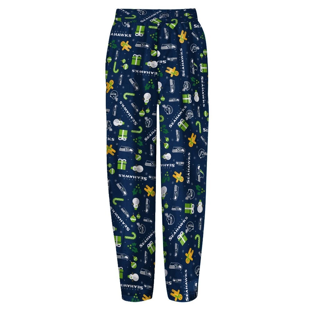 slide 3 of 3, NFL Seattle Seahawks Boys' End Zone Crew Neck Pajama Set - XL, 1 ct