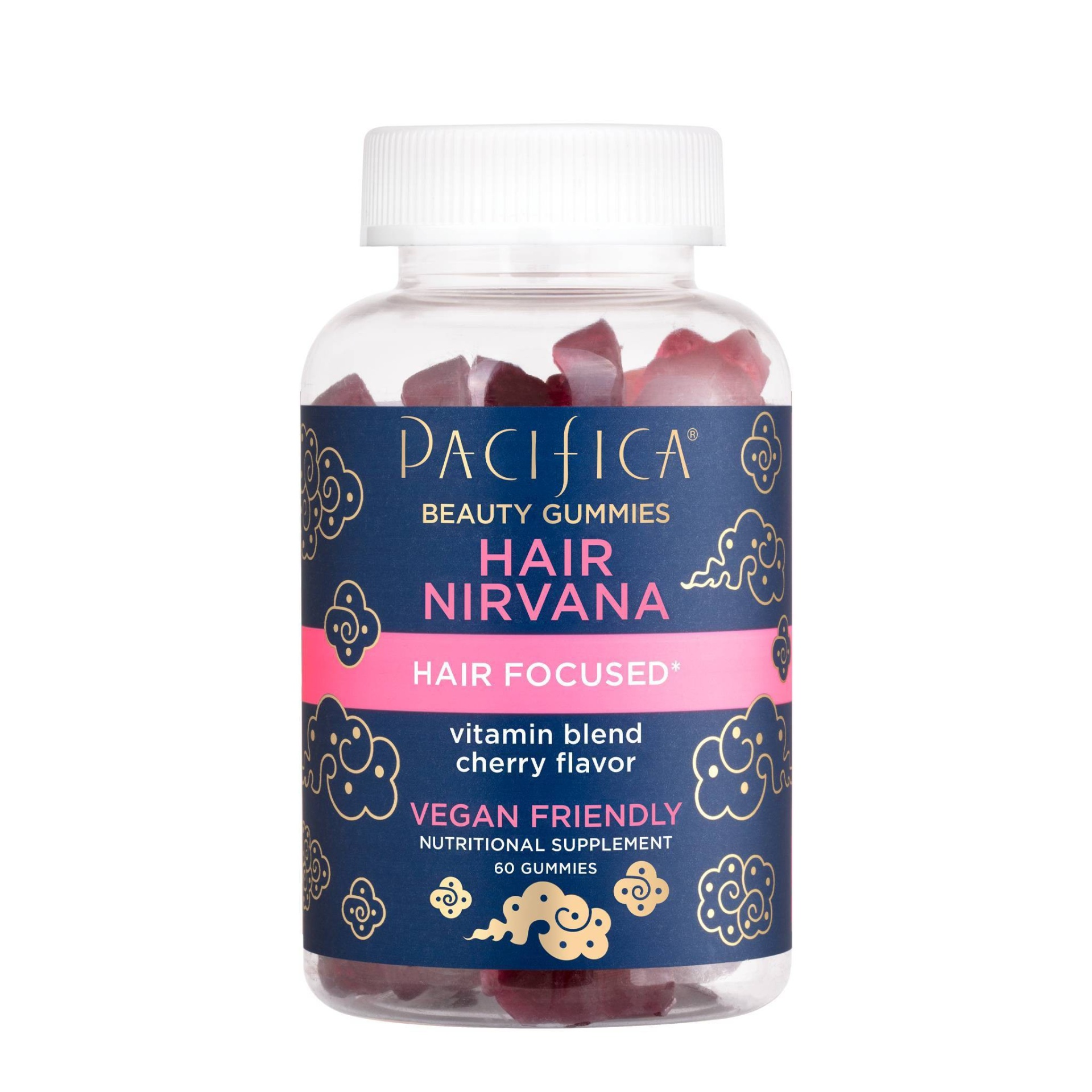 slide 1 of 5, Pacifica Hair Nirvana Beauty Gummies - 60ct, 60 ct