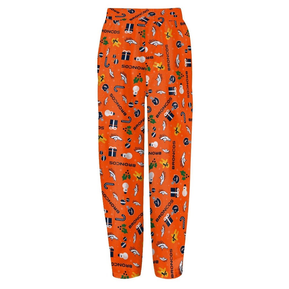 slide 3 of 3, NFL Denver Broncos Men&#39;s Crew Neck Pajama Set - XL, 1 ct