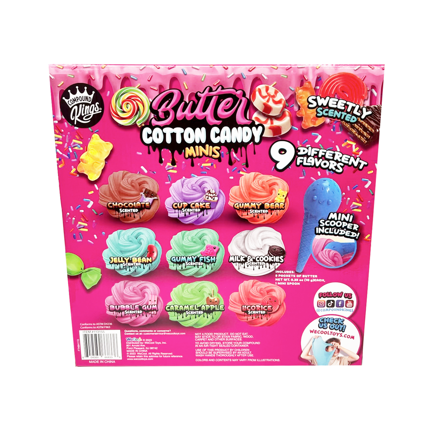 slide 3 of 3, Compound Kings Butter Cotton Candy Minis Slime, 1 ct