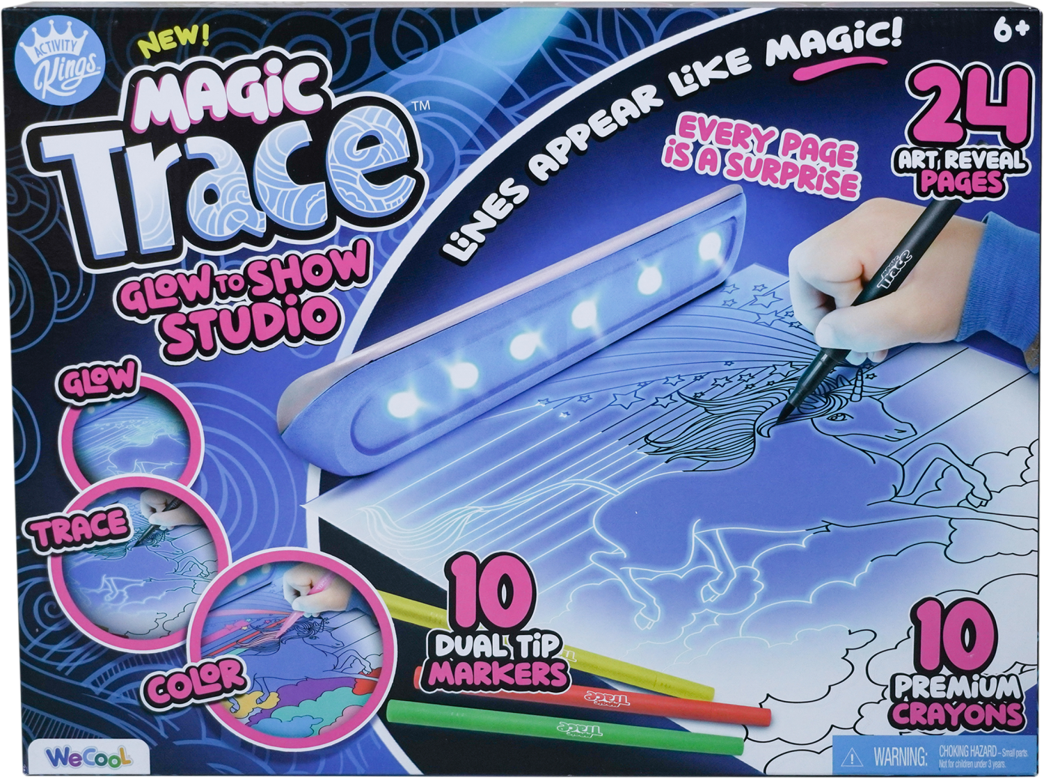 slide 1 of 6, Wc: Magic Trace Light To Draw Station Kit, 1 ct