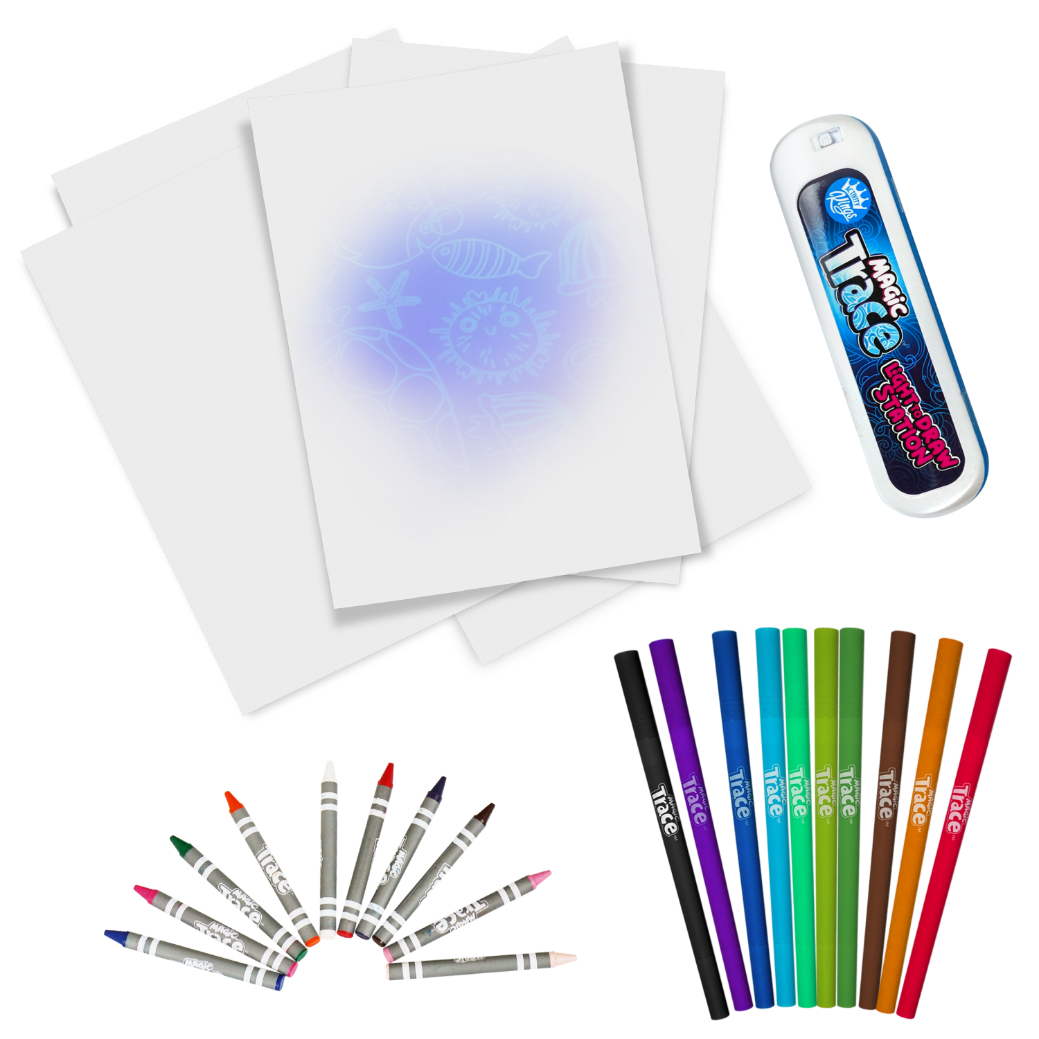 slide 3 of 6, Wc: Magic Trace Light To Draw Station Kit, 1 ct