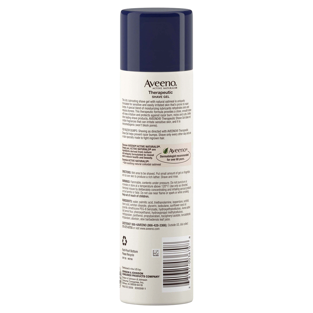 slide 4 of 5, Aveeno Therapeutic Shave Gel, 7 oz