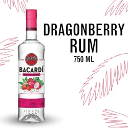 Bacardi Bacardí Bacardi Dragonberry Rum, Gluten Free 35% 75Cl/750Ml