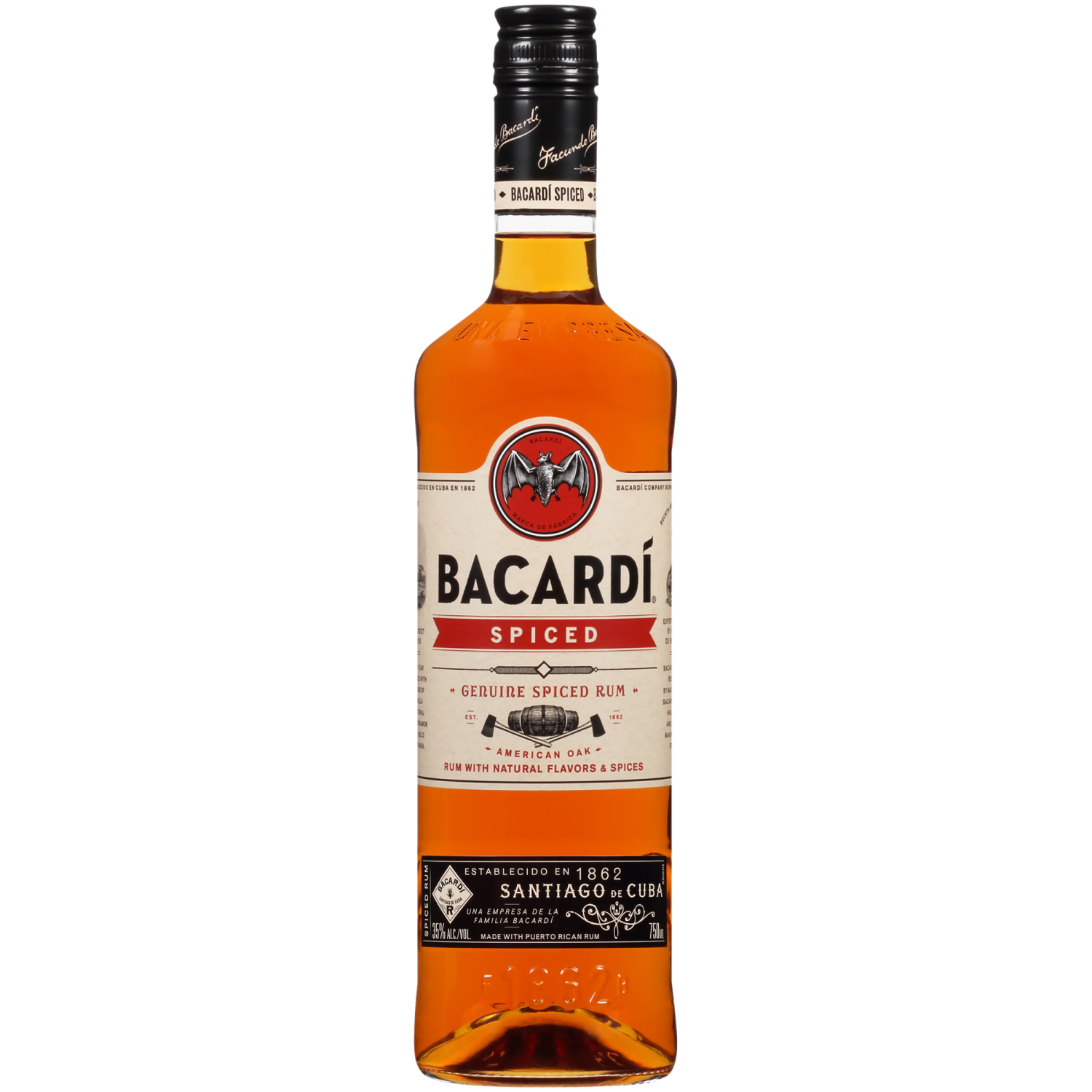 slide 4 of 5, Bacardi Genuine Spiced Rum 750 ml, 750 ml