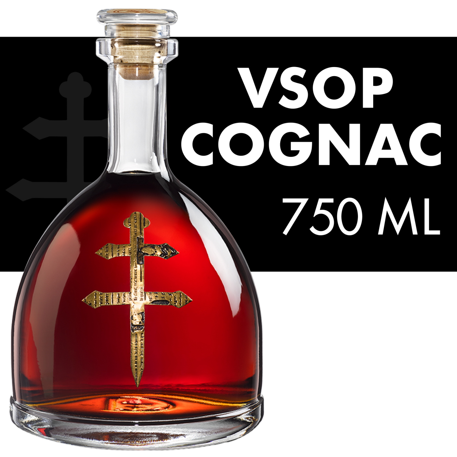 slide 1 of 5, D’USSÉ Cognac Vsop, 750 ml