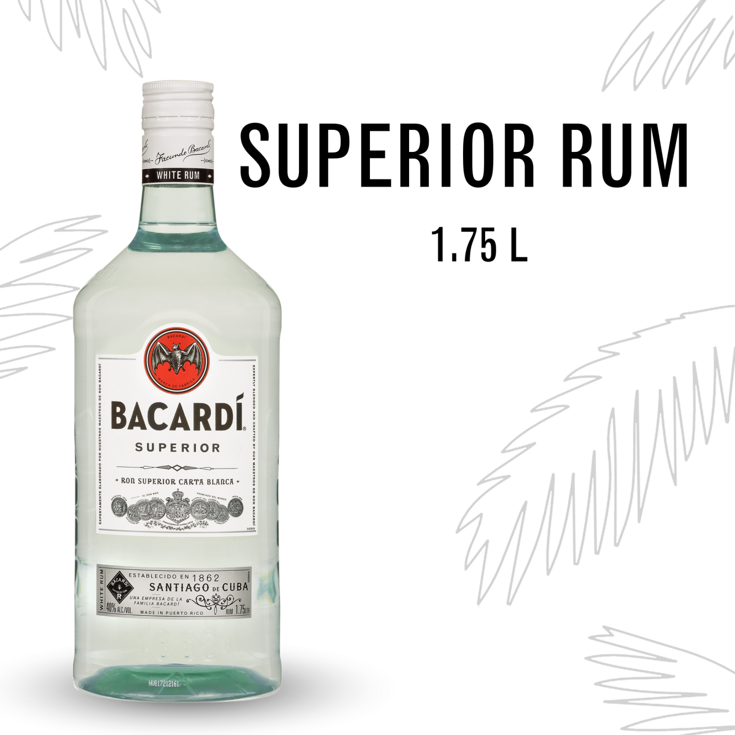 slide 1 of 5, Bacardi Rum 1.75 lt, 1.75 liter