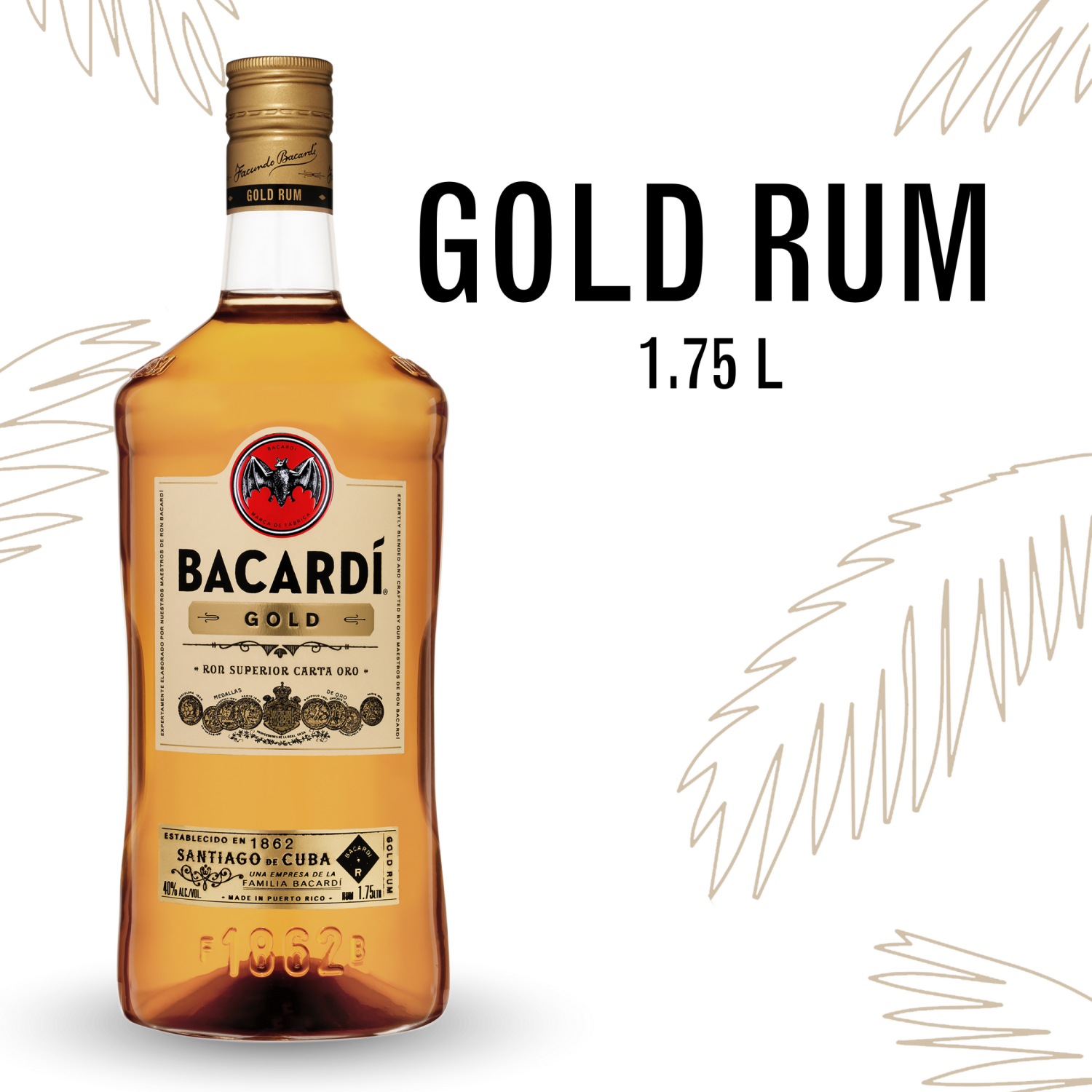 slide 1 of 5, Bacardi Rum 1.75 lt, 1.75 liter