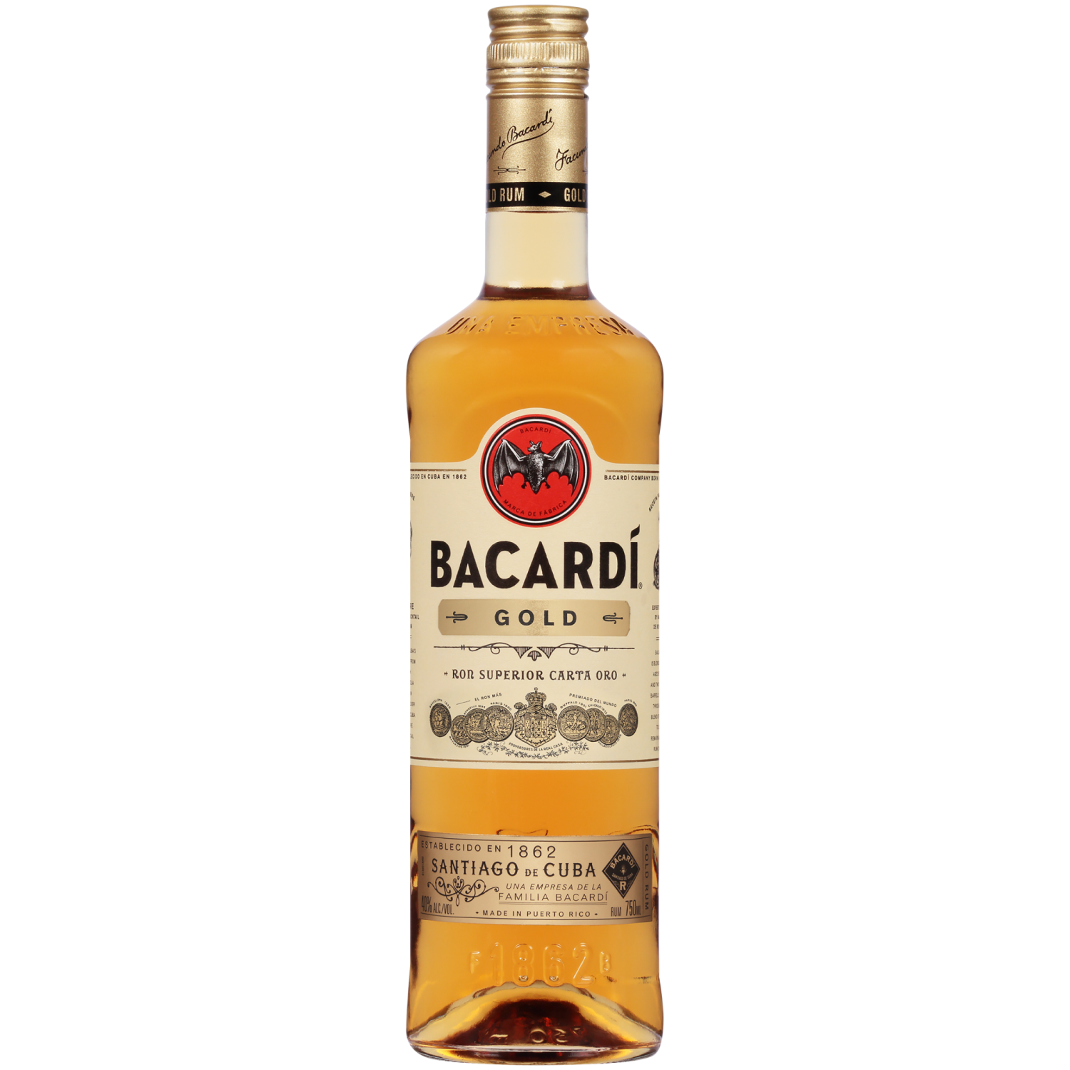 slide 5 of 7, Bacardi Gold Traveler Rum, 750 ml